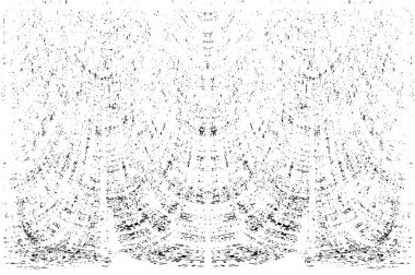 Grunge dikey olarak simetrik siyah beyaz doku. Tek renkli yıpranmış kaplama deseni. 