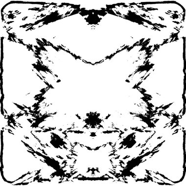 Grunge üst üste biniyor. Soyut siyah-beyaz vektör arkaplanı. Çatlak, leke ve noktalarda kirli desenli tek renkli klasik yüzey. Karanlık korku tarzında eski bir duvar.