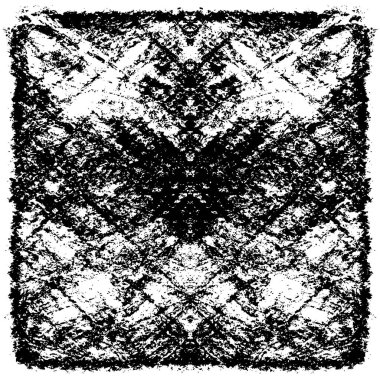 Grunge üst üste biniyor. Soyut siyah-beyaz vektör arkaplanı. Çatlak, leke ve noktalarda kirli desenli tek renkli klasik yüzey. Karanlık korku tarzında eski bir duvar.