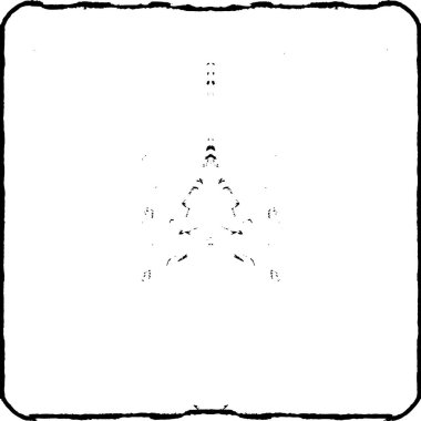 Grunge üst üste biniyor. Soyut siyah-beyaz vektör arkaplanı. Çatlak, leke ve noktalarda kirli desenli tek renkli klasik yüzey. Karanlık korku tarzında eski bir duvar.