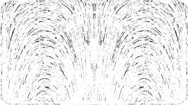 Grunge üst üste biniyor. Soyut siyah-beyaz vektör arkaplanı. Çatlak, leke ve noktalarda kirli desenli tek renkli klasik yüzey. Karanlık korku tarzında eski bir duvar.