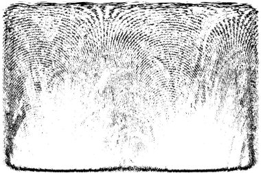Grunge üst üste biniyor. Soyut siyah-beyaz vektör arkaplanı. Çatlak, leke ve noktalarda kirli desenli tek renkli klasik yüzey. Karanlık korku tarzında eski bir duvar.