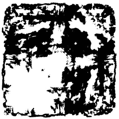Grunge üst üste biniyor. Soyut siyah-beyaz vektör arkaplanı. Çatlak, leke ve noktalarda kirli desenli tek renkli klasik yüzey. Karanlık korku tarzında eski bir duvar.