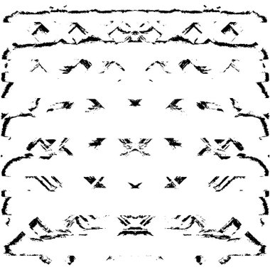 Grunge black and white pattern. Monochrome particles abstract texture. Background of cracks, scuffs, chips, stains, ink spots, lines. Dark design background surface. Gray printing element