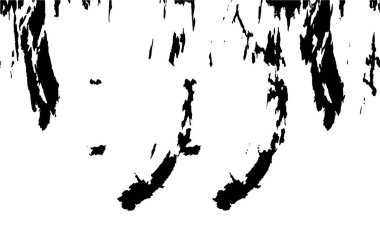 Grunge black and white pattern. Monochrome particles abstract texture. Background of cracks, scuffs, chips, stains, ink spots, lines. Dark design background surface. Gray printing element