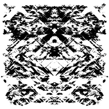 Grunge black and white pattern. Monochrome particles abstract texture. Background of cracks, scuffs, chips, stains, ink spots, lines. Dark design background surface. Gray printing element