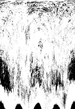 Grunge black and white pattern. Monochrome particles abstract texture. Background of cracks, scuffs, chips, stains, ink spots, lines. Dark design background surface. Gray printing element