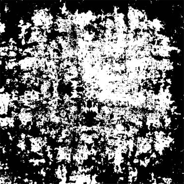 Grunge black and white pattern. Monochrome particles abstract texture. Background of cracks, scuffs, chips, stains, ink spots, lines. Dark design background surface. Gray printing element