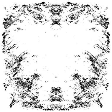 Grunge black and white pattern. Monochrome particles abstract texture. Background of cracks, scuffs, chips, stains, ink spots, lines. Dark design background surface. Gray printing element