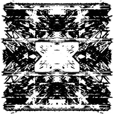 Grunge black and white pattern. Monochrome particles abstract texture. Background of cracks, scuffs, chips, stains, ink spots, lines. Dark design background surface. Gray printing element