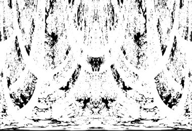 Grunge black and white pattern. Monochrome particles abstract texture. Background of cracks, scuffs, chips, stains, ink spots, lines. Dark design background surface. Gray printing element