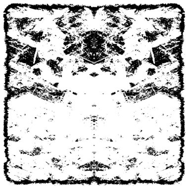 Grunge black and white pattern. Monochrome particles abstract texture. Background of cracks, scuffs, chips, stains, ink spots, lines. Dark design background surface. Gray printing element