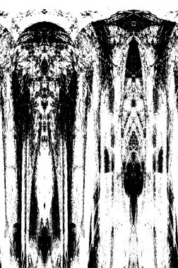 Grunge black and white pattern. Monochrome particles abstract texture. Background of cracks, scuffs, chips, stains, ink spots, lines. Dark design background surface. Gray printing element