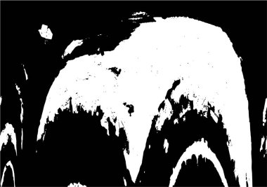 Grunge black and white pattern. Monochrome particles abstract texture. Background of cracks, scuffs, chips, stains, ink spots, lines. Dark design background surface. Gray printing element