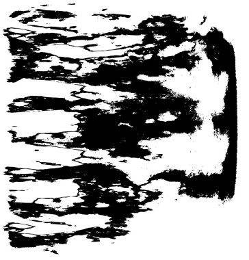Grunge black and white pattern. Monochrome particles abstract texture. Background of cracks, scuffs, chips, stains, ink spots, lines. Dark design background surface. Gray printing element