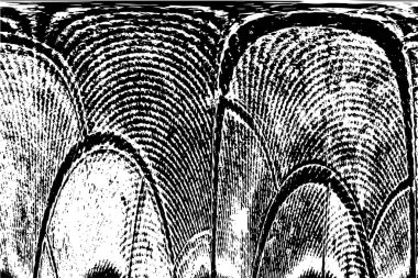 Grunge black and white pattern. Monochrome particles abstract texture. Background of cracks, scuffs, chips, stains, ink spots, lines. Dark design background surface. Gray printing element