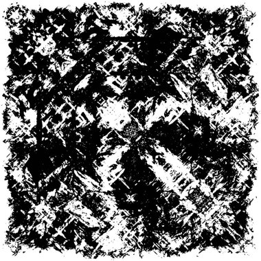 Grunge black and white pattern. Monochrome particles abstract texture. Background of cracks, scuffs, chips, stains, ink spots, lines. Dark design background surface. Gray printing element