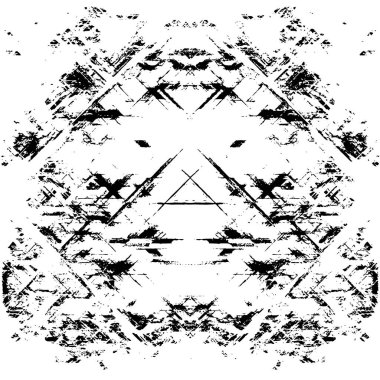 Grunge black and white pattern. Monochrome particles abstract texture. Background of cracks, scuffs, chips, stains, ink spots, lines. Dark design background surface. Gray printing element