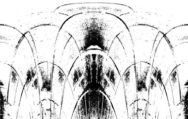 Grunge black and white pattern. Monochrome particles abstract texture. Background of cracks, scuffs, chips, stains, ink spots, lines. Dark design background surface. Gray printing element