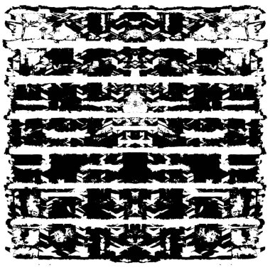 Grunge black and white pattern. Monochrome particles abstract texture. Background of cracks, scuffs, chips, stains, ink spots, lines. Dark design background surface. Gray printing element