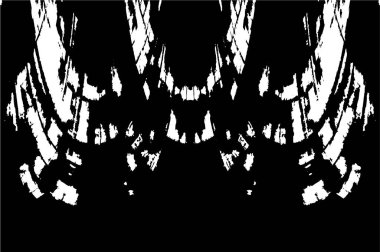 Sert, çizik, sıçramış grunge desenli fırça darbeleri. Dokuları üst üste koy. Siyah-beyaz boyanmış kağıt dokusu. Skeç grunge tasarımı. Poster, kapak, afiş, taklit, çıkartma düzeni için kullan.