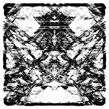 Sert, çizik, sıçramış grunge desenli fırça darbeleri. Dokuları üst üste koy. Siyah-beyaz boyanmış kağıt dokusu. Skeç grunge tasarımı. Poster, kapak, afiş, taklit, çıkartma düzeni için kullan.