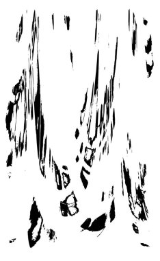 Sert, çizik, sıçramış grunge desenli fırça darbeleri. Dokuları üst üste koy. Siyah-beyaz boyanmış kağıt dokusu. Skeç grunge tasarımı. Poster, kapak, afiş, taklit, çıkartma düzeni için kullan.