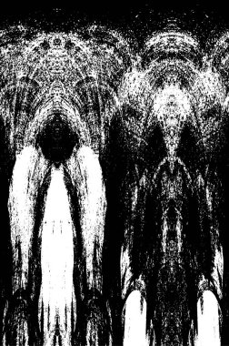 Sert, çizik, sıçramış grunge desenli fırça darbeleri. Dokuları üst üste koy. Siyah-beyaz boyanmış kağıt dokusu. Skeç grunge tasarımı. Poster, kapak, afiş, taklit, çıkartma düzeni için kullan.