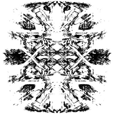 Sert, çizik, sıçramış grunge desenli fırça darbeleri. Dokuları üst üste koy. Siyah-beyaz boyanmış kağıt dokusu. Skeç grunge tasarımı. Poster, kapak, afiş, taklit, çıkartma düzeni için kullan.