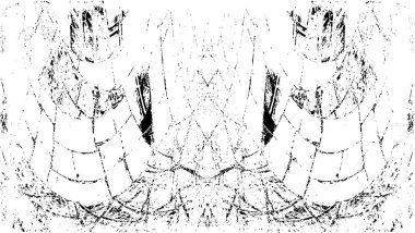 Sert, çizik, sıçramış grunge desenli fırça darbeleri. Dokuları üst üste koy. Siyah-beyaz boyanmış kağıt dokusu. Skeç grunge tasarımı. Poster, kapak, afiş, taklit, çıkartma düzeni için kullan.