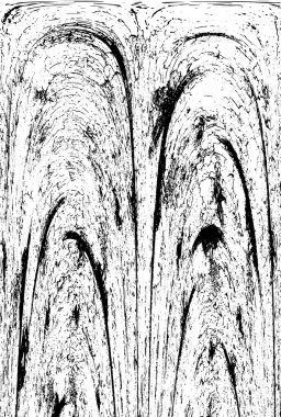 Sert, çizik, sıçramış grunge desenli fırça darbeleri. Dokuları üst üste koy. Siyah-beyaz boyanmış kağıt dokusu. Skeç grunge tasarımı. Poster, kapak, afiş, taklit, çıkartma düzeni için kullan.