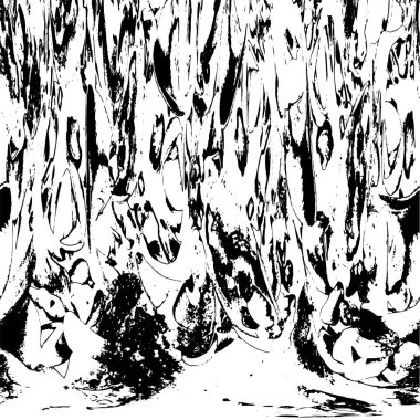 Sert, çizik, sıçramış grunge desenli fırça darbeleri. Dokuları üst üste koy. Siyah-beyaz boyanmış kağıt dokusu. Skeç grunge tasarımı. Poster, kapak, afiş, taklit, çıkartma düzeni için kullan.