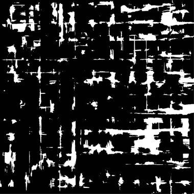 Sert, çizik, sıçramış grunge desenli fırça darbeleri. Dokuları üst üste koy. Siyah-beyaz boyanmış kağıt dokusu. Skeç grunge tasarımı. Poster, kapak, afiş, taklit, çıkartma düzeni için kullan.