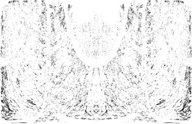 Grunge dikey olarak simetrik siyah beyaz doku. Tek renkli yıpranmış kaplama deseni. 