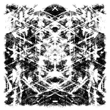 Sert, çizik, sıçramış grunge desenli fırça darbeleri. Dokuları üst üste koy. Siyah-beyaz boyanmış kağıt dokusu. Skeç grunge tasarımı. Poster, kapak, afiş, taklit, çıkartma düzeni için kullan.