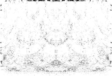 Grunge dikey olarak simetrik siyah beyaz doku. Tek renkli yıpranmış kaplama deseni. 