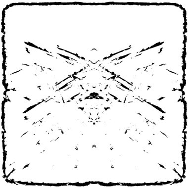 Sert, çizik, sıçramış grunge desenli fırça darbeleri. Dokuları üst üste koy. Siyah-beyaz boyanmış kağıt dokusu. Skeç grunge tasarımı. Poster, kapak, afiş, taklit, çıkartma düzeni için kullan.