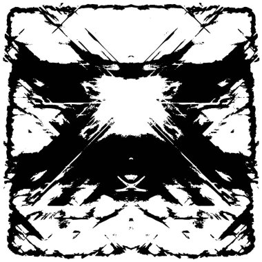 Sert, çizik, sıçramış grunge desenli fırça darbeleri. Dokuları üst üste koy. Siyah-beyaz boyanmış kağıt dokusu. Skeç grunge tasarımı. Poster, kapak, afiş, taklit, çıkartma düzeni için kullan.