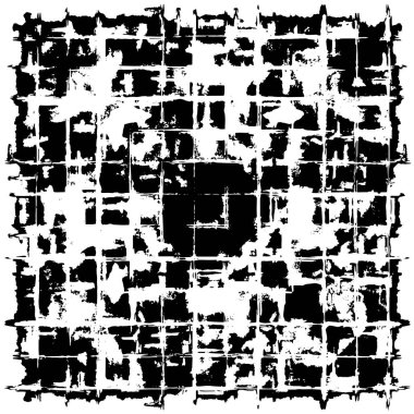 Sert, çizik, sıçramış grunge desenli fırça darbeleri. Dokuları üst üste koy. Siyah-beyaz boyanmış kağıt dokusu. Skeç grunge tasarımı. Poster, kapak, afiş, taklit, çıkartma düzeni için kullan.