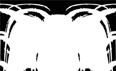 Sert, çizik, sıçramış grunge desenli fırça darbeleri. Dokuları üst üste koy. Siyah-beyaz boyanmış kağıt dokusu. Skeç grunge tasarımı. Poster, kapak, afiş, taklit, çıkartma düzeni için kullan.