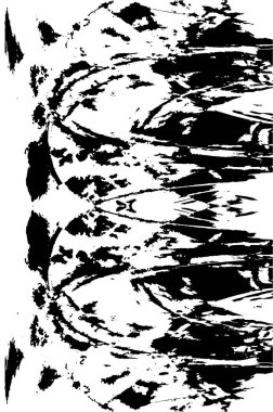 Sert, çizik, sıçramış grunge desenli fırça darbeleri. Dokuları üst üste koy. Siyah-beyaz boyanmış kağıt dokusu. Skeç grunge tasarımı. Poster, kapak, afiş, taklit, çıkartma düzeni için kullan.