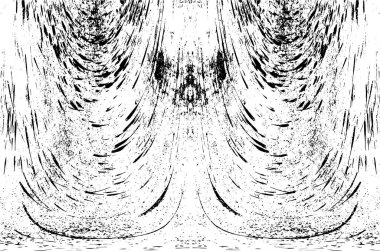 Sert, çizik, sıçramış grunge desenli fırça darbeleri. Dokuları üst üste koy. Siyah-beyaz boyanmış kağıt dokusu. Skeç grunge tasarımı. Poster, kapak, afiş, taklit, çıkartma düzeni için kullan.