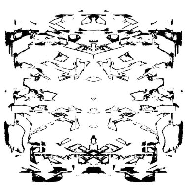 Sert, çizik, sıçramış grunge desenli fırça darbeleri. Dokuları üst üste koy. Siyah-beyaz boyanmış kağıt dokusu. Skeç grunge tasarımı. Poster, kapak, afiş, taklit, çıkartma düzeni için kullan.