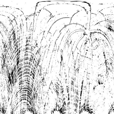 Sert, çizik, sıçramış grunge desenli fırça darbeleri. Dokuları üst üste koy. Siyah-beyaz boyanmış kağıt dokusu. Skeç grunge tasarımı. Poster, kapak, afiş, taklit, çıkartma düzeni için kullan.