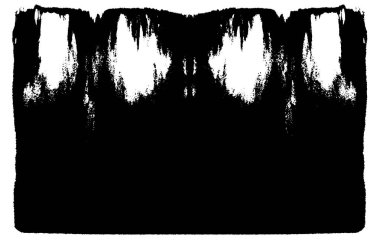 Sert, çizik, sıçramış grunge desenli fırça darbeleri. Dokuları üst üste koy. Siyah-beyaz boyanmış kağıt dokusu. Skeç grunge tasarımı. Poster, kapak, afiş, taklit, çıkartma düzeni için kullan.