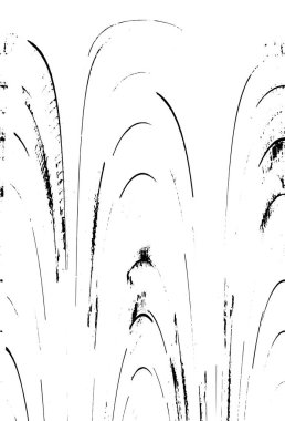 Sert, çizik, sıçramış grunge desenli fırça darbeleri. Dokuları üst üste koy. Siyah-beyaz boyanmış kağıt dokusu. Skeç grunge tasarımı. Poster, kapak, afiş, taklit, çıkartma düzeni için kullan.