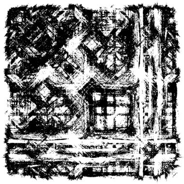 soyut siyah ve beyaz grunge geometrik modern desen