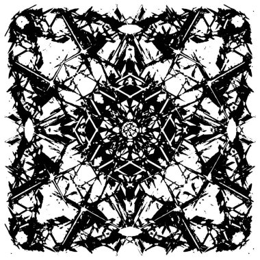 soyut siyah ve beyaz grunge geometrik modern desen