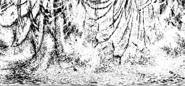 soyut siyah ve beyaz grunge geometrik modern desen