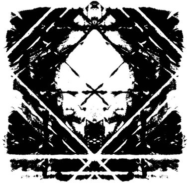 soyut siyah ve beyaz grunge geometrik modern desen